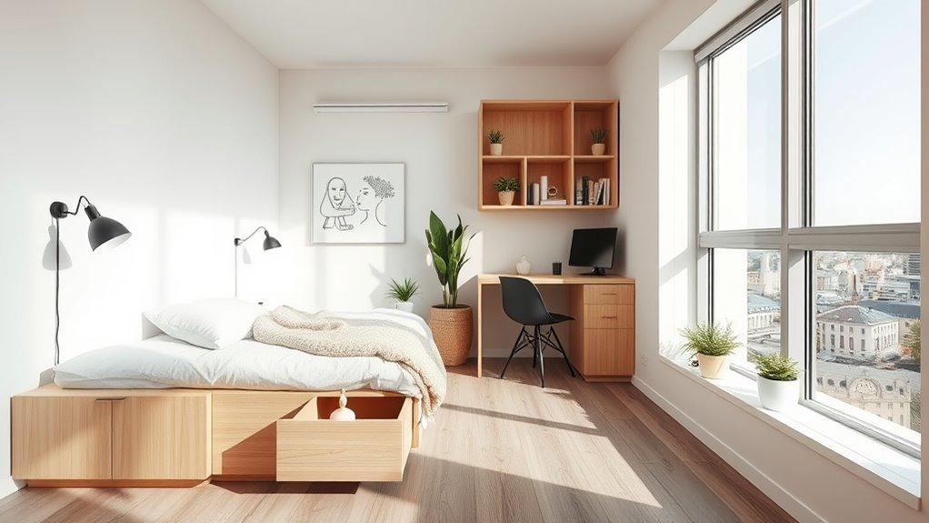 use multi purpose compact furniture