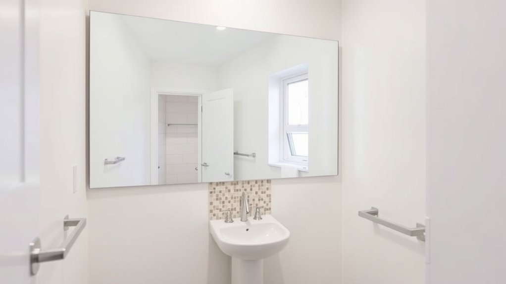 use sleek wall mirrors