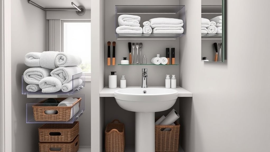 use vertical hidden storage