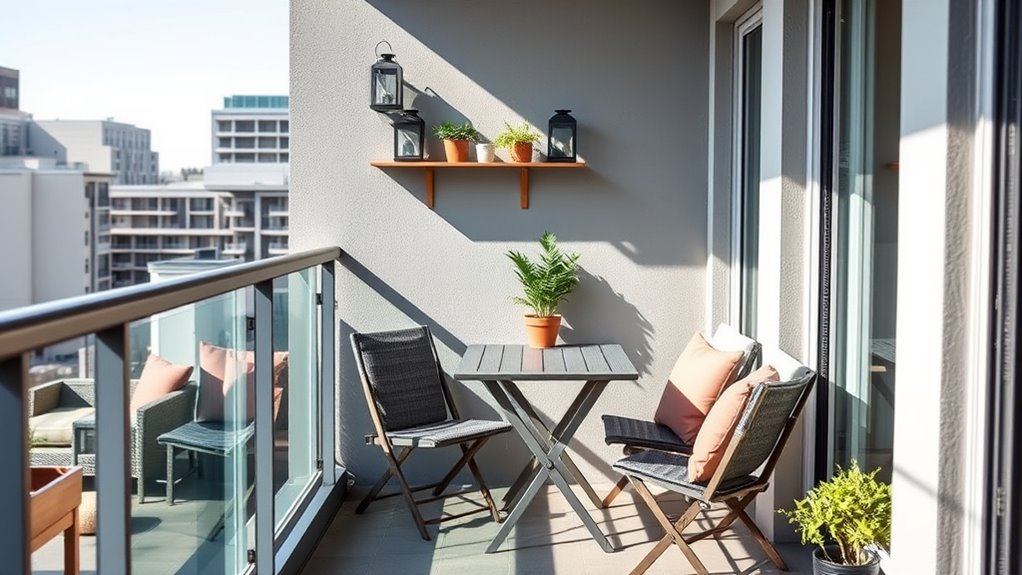 vertical balcony storage solutions