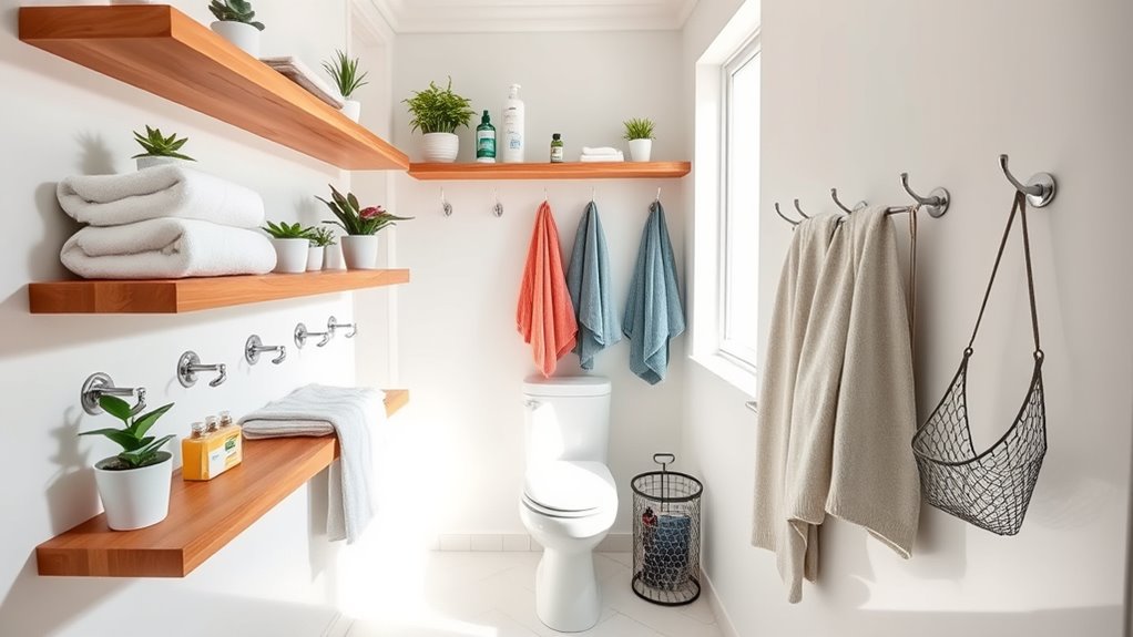 vertical bathroom storage solutions