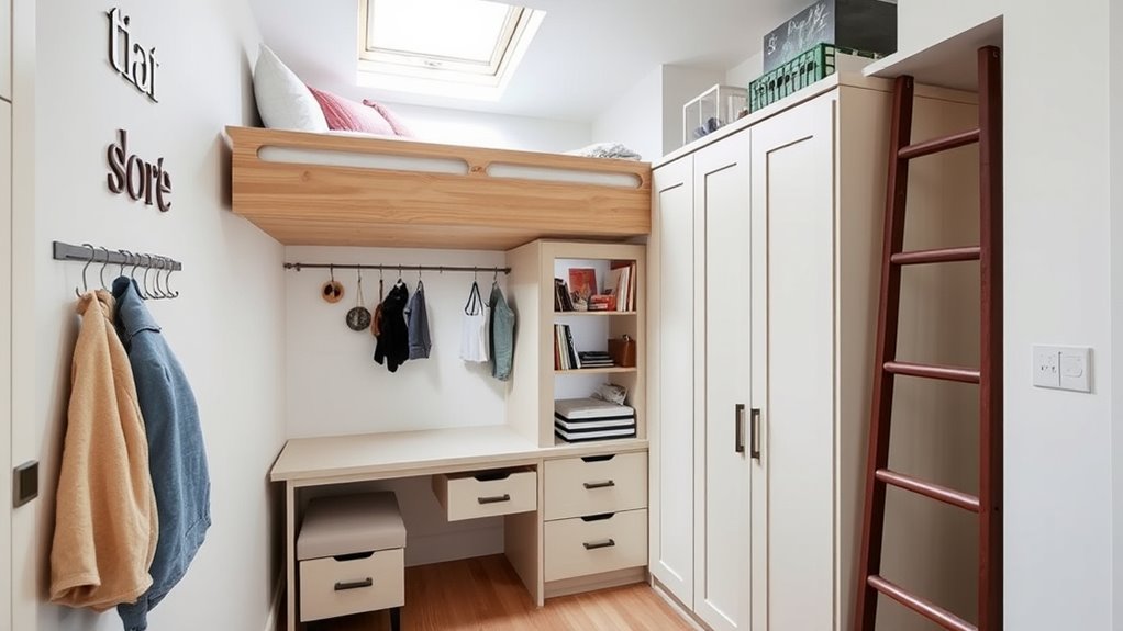 vertical space maximizes storage