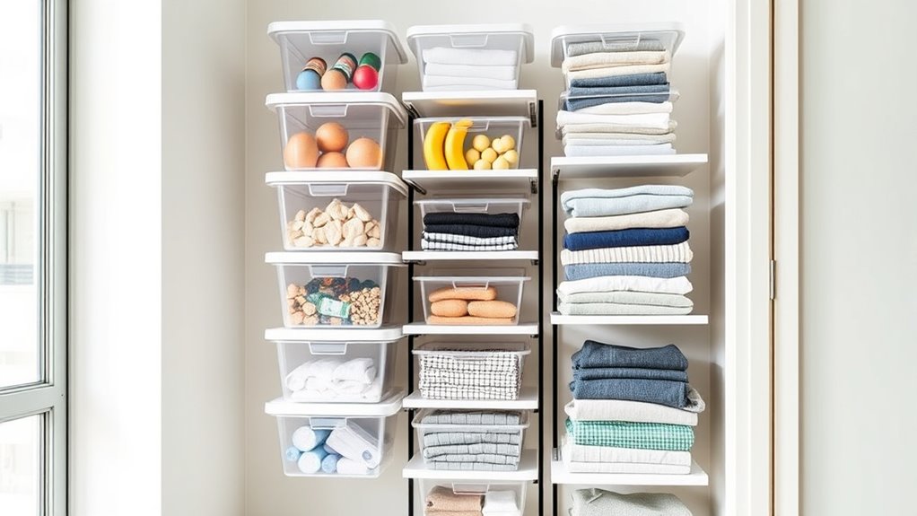 vertical stacking maximizes space