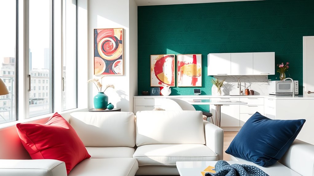 vibrant balanced interior design