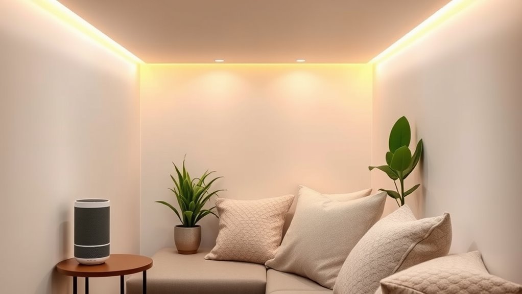 voice controlled lighting convenience