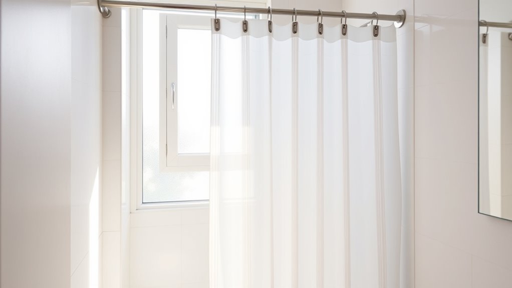 water resistant durable shower curtain