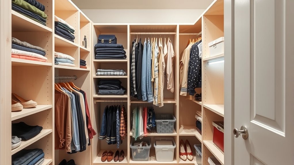 affordable small closet organization