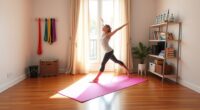 apartment friendly fitness routine