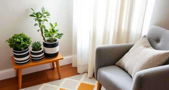 balanced small space decor