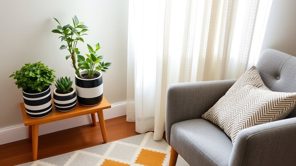 balanced small space decor