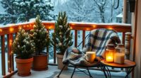 balcony winter outdoor comfort