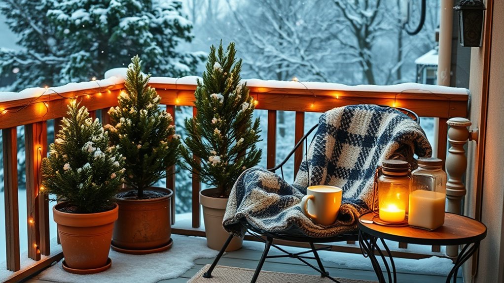 balcony winter outdoor comfort
