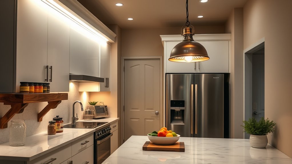 brighten small kitchen spaces