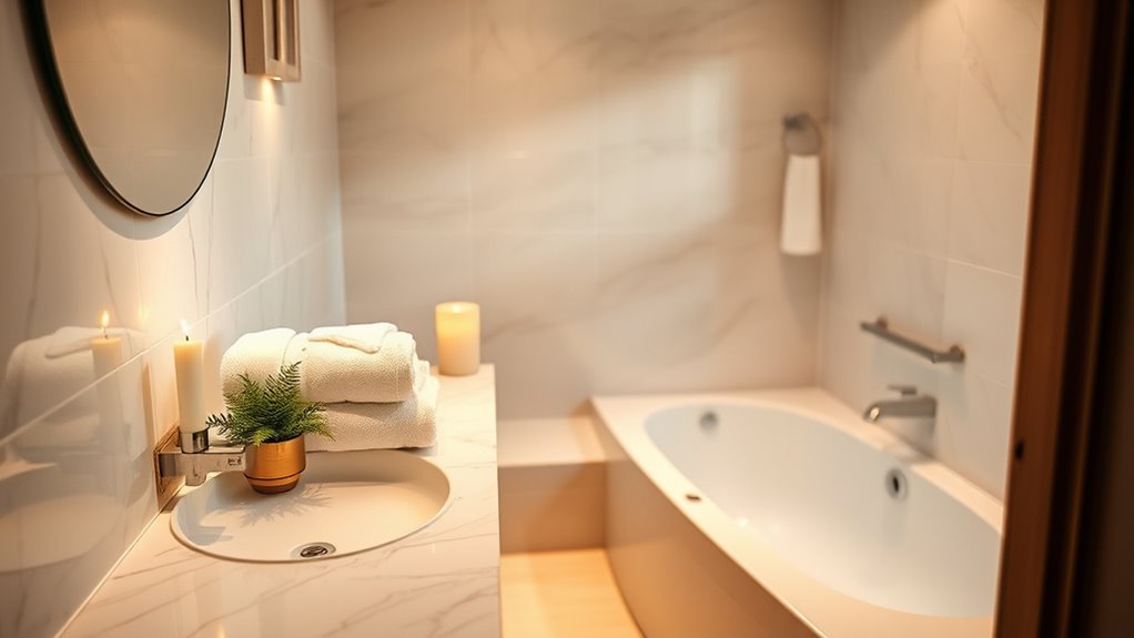 calming lighting and color