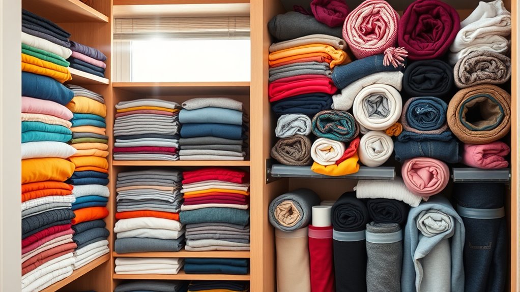 clothes storage space efficiency