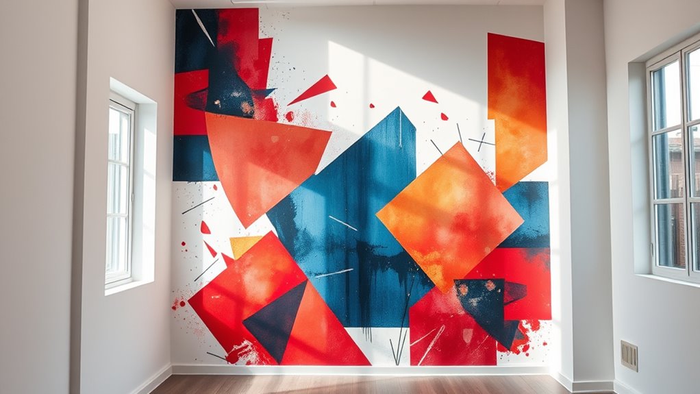 colorful harmonious mural transformation