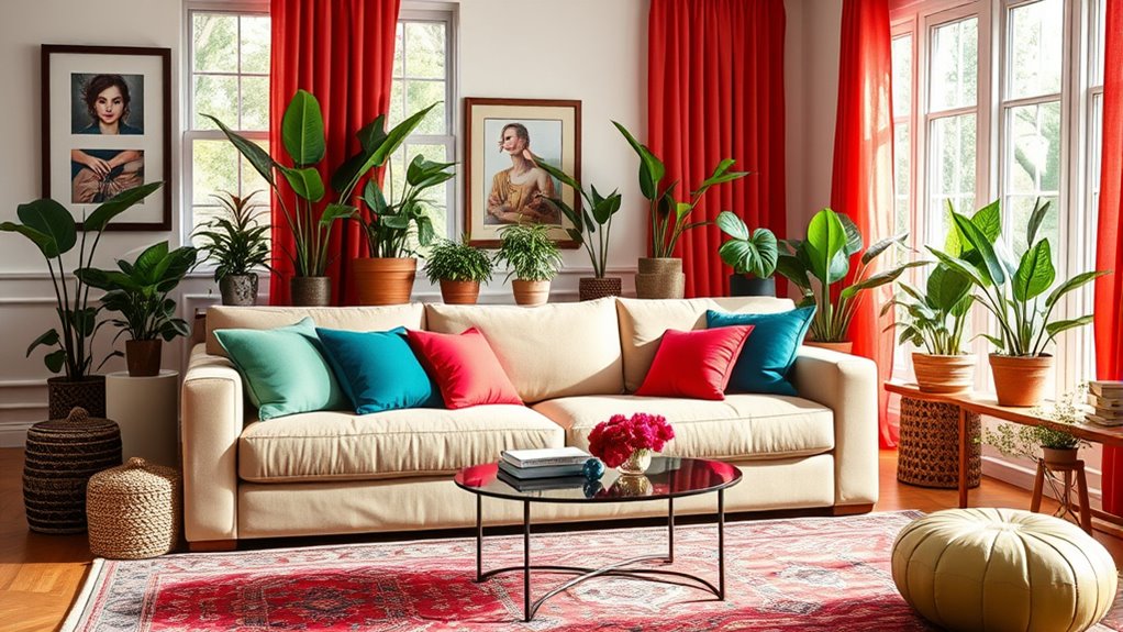 colorful rental decorating ideas