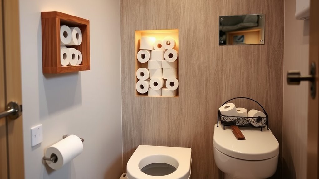 compact bathroom toilet storage