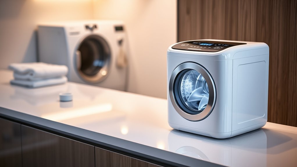 compact efficient quiet laundry