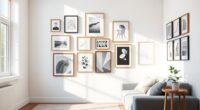 compact living room art display