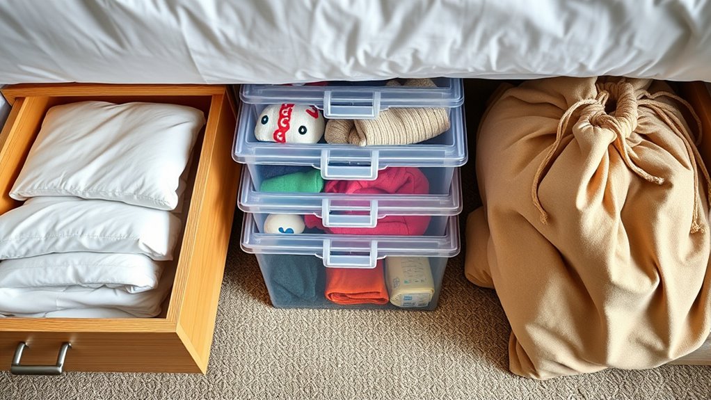 compare under bed storage options