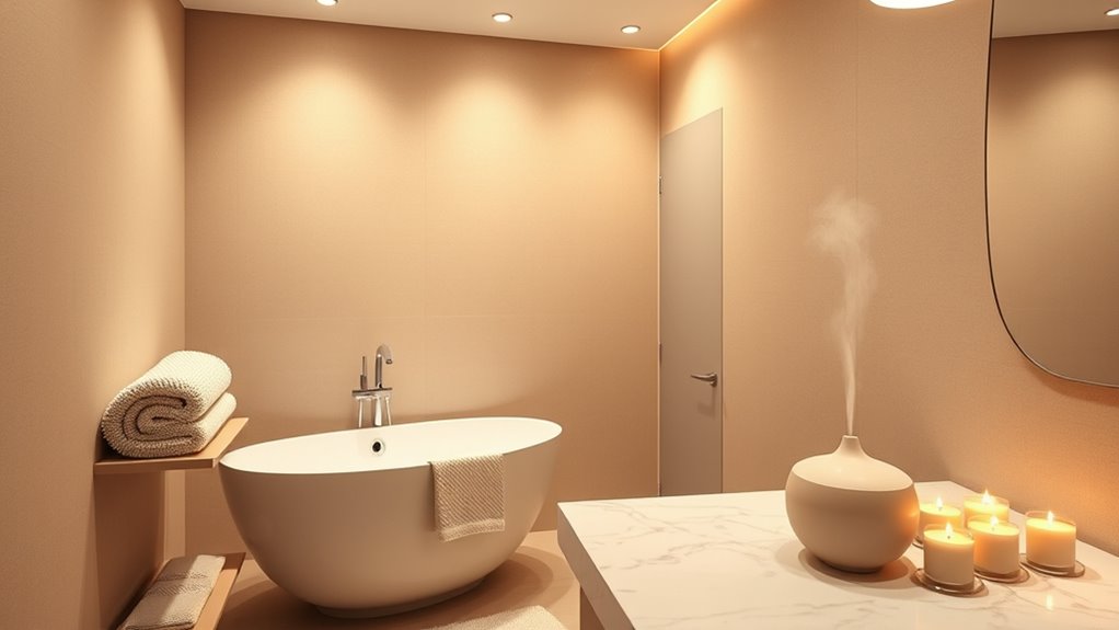 create a luxurious spa atmosphere