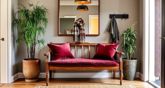 create faux entryway space