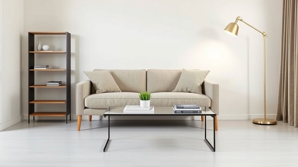 create spacious room layout