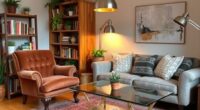 eclectic small apartment decor