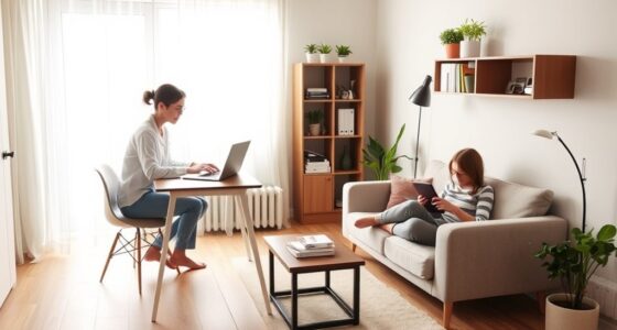 efficient home workspace setup