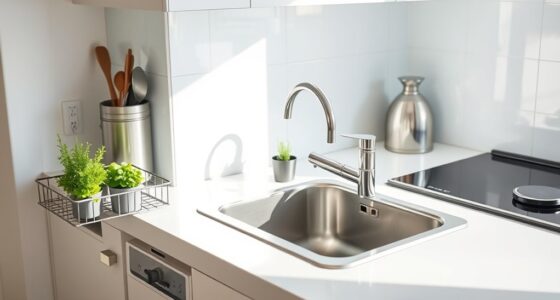 efficient small kitchen cleanup