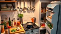 efficient small kitchen cooking