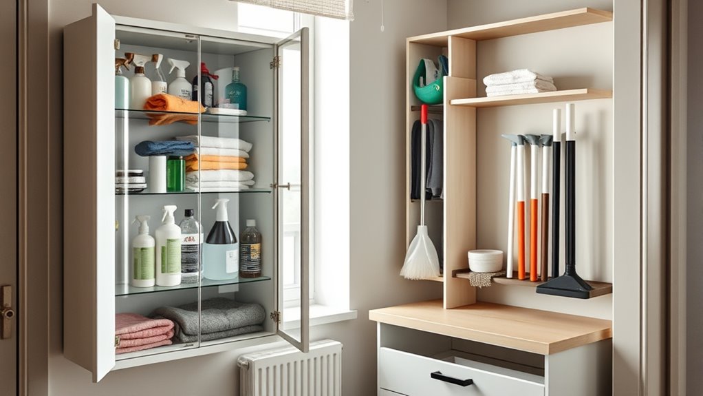 efficient tiny apartment organization