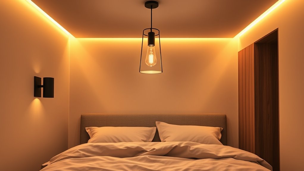 energy efficient small bedroom lighting