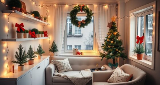 festive small space decor