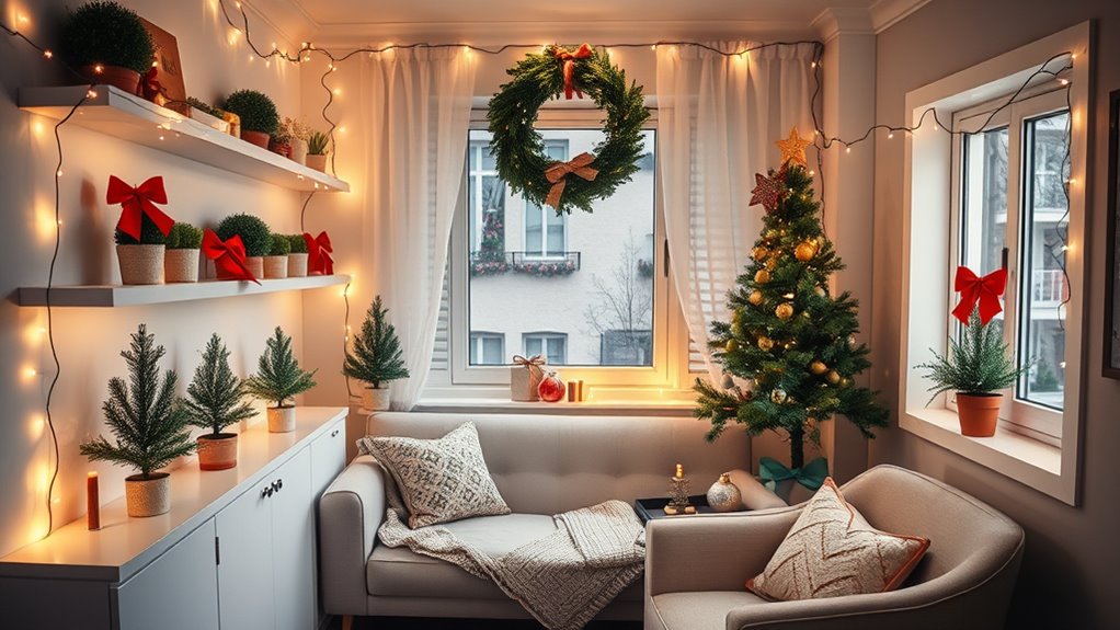 festive small space decor