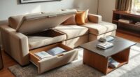 hidden storage under furniture
