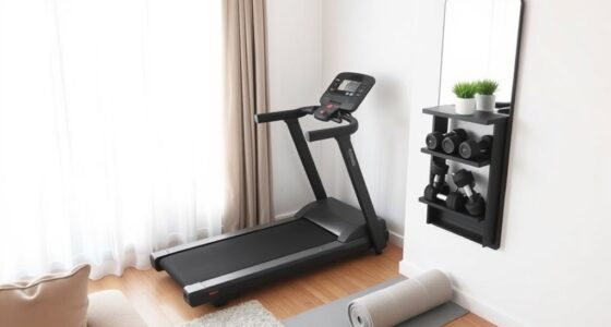 home gym corner organization