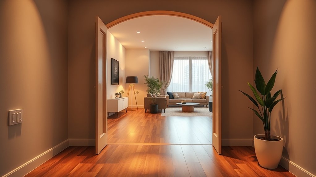 illusionary entryway door design