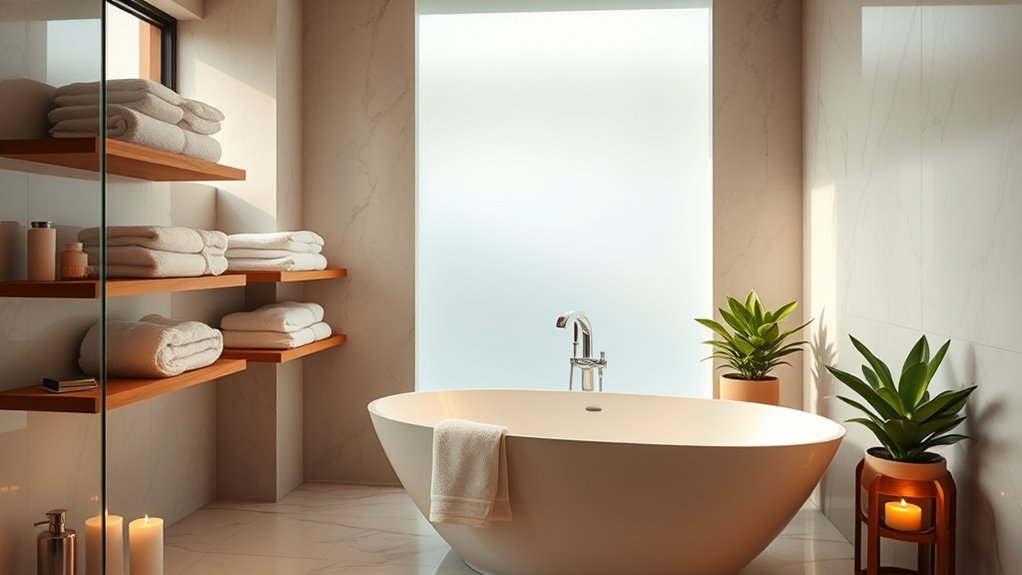 layered lighting enhances tranquility