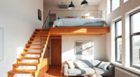 lofted small apartment design