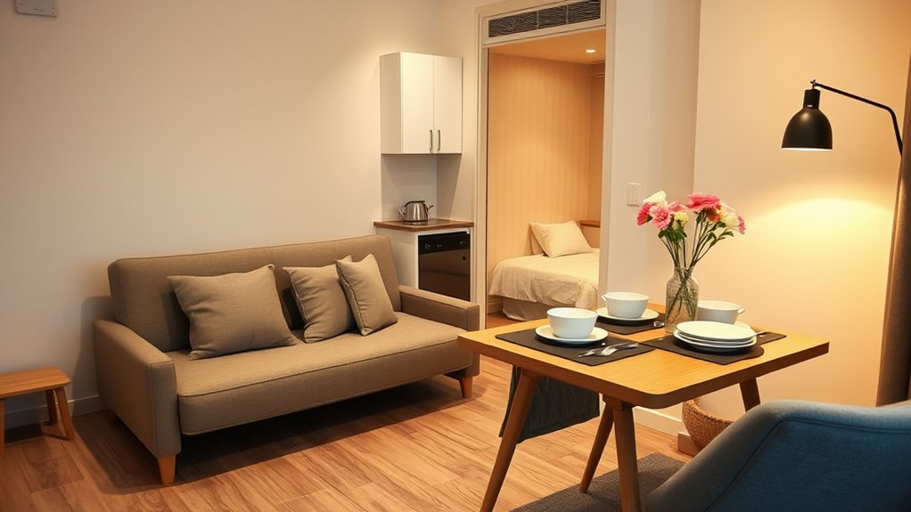 maximize comfort in small