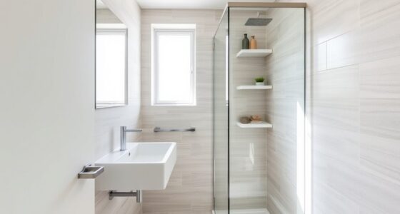 maximize space in small bathrooms