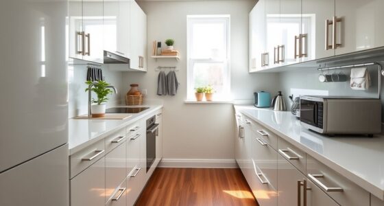 maximizing narrow kitchen space