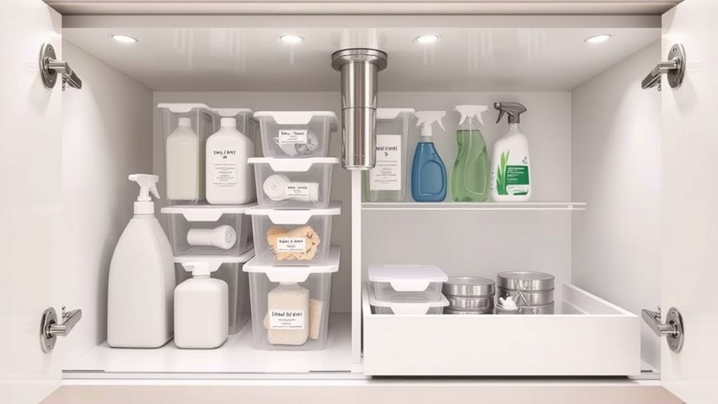 optimize kitchen bath storage