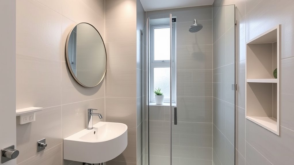 optimize small bathroom storage