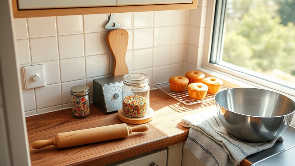 optimize small kitchen baking space