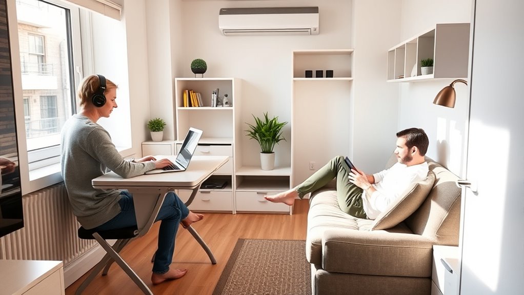 optimize small workspace comfort