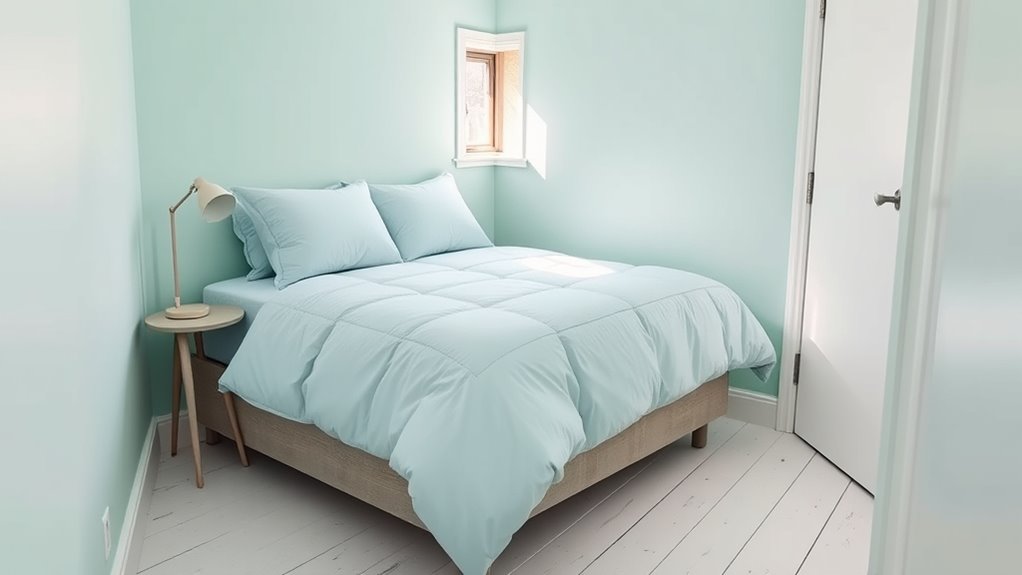 optimize tiny bedroom space