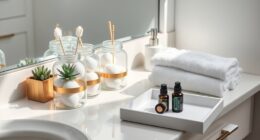 organize and declutter countertop